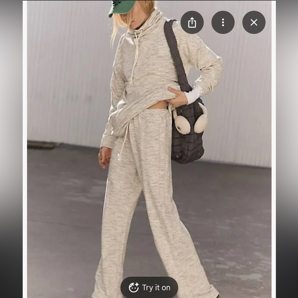 Free People Ready To Go Top In Heather Grey